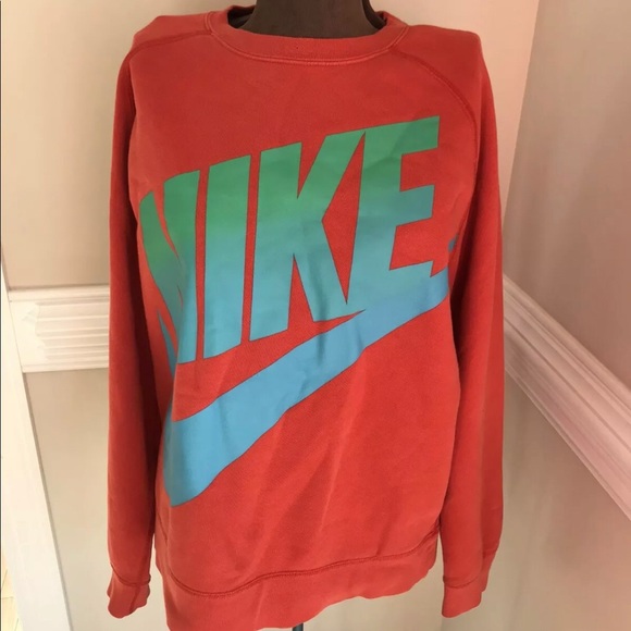 Nike Other - Nike Spell Out Large Swoosh Crew Neck Sweatshirt